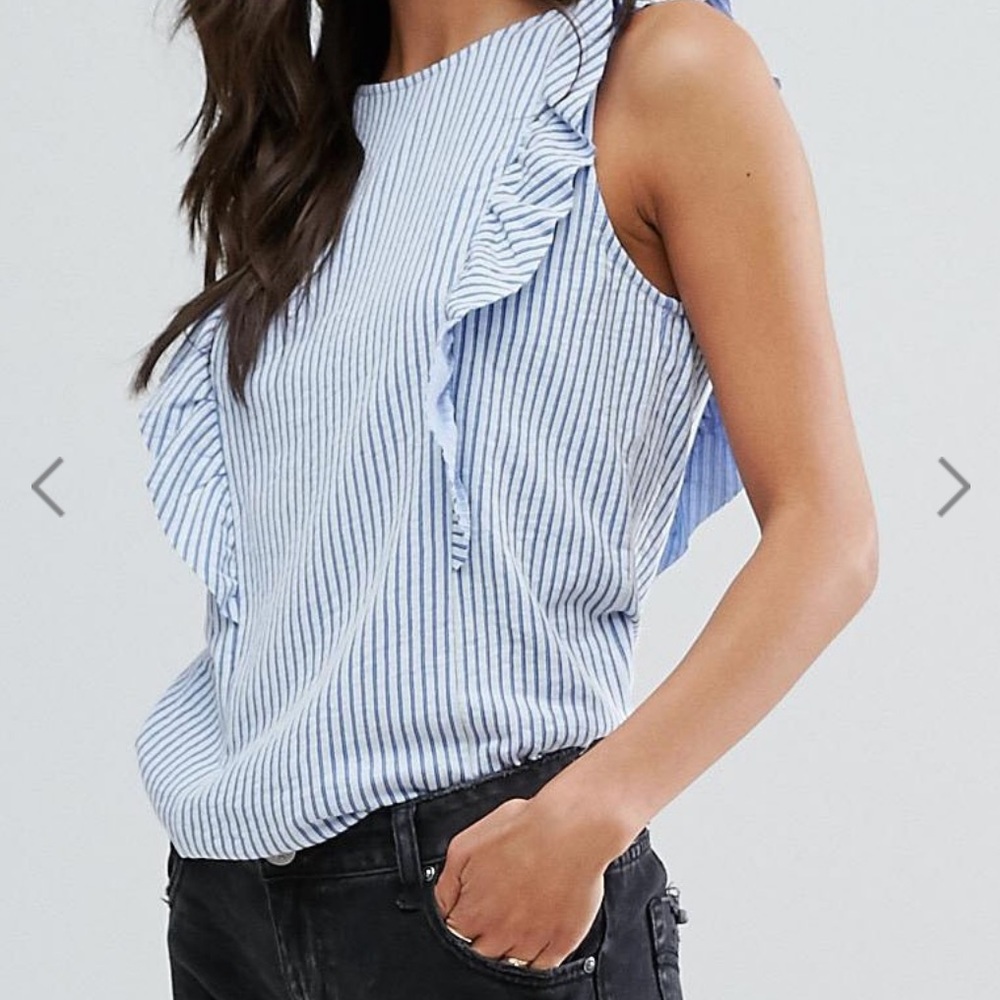 NWT Blue Striped Top